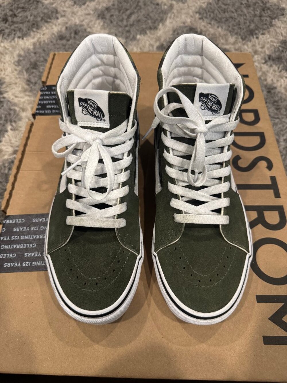Vans Sk8 Hi Rain Camo Green Men's 8